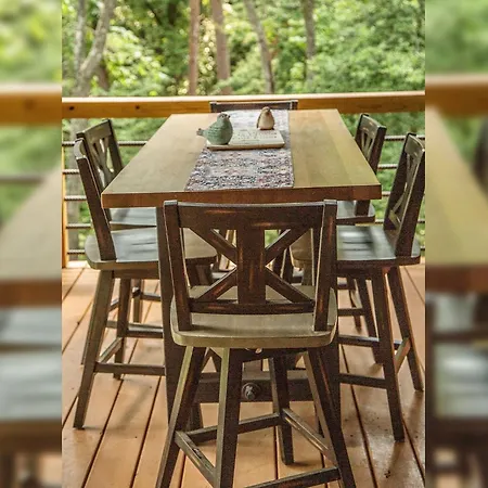 Adore The Smores Rustic Mountain Charm Outdoor Spaces And A Cozy Hot Tub Blue Ridge Exterior photo